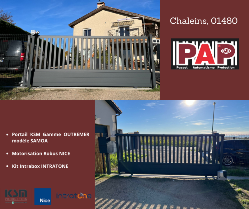 Installation portail chaleins